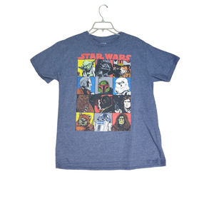 Star Wars Darth Vader Boba Fett Storm Trooper Yoda Large T-Shirt Comic Portraits